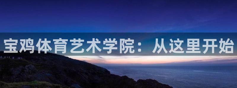 公海赌赌船官方正版app代理：宝鸡体育艺术学院：从这