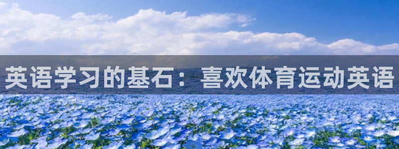 公海赌赌船官网下载注册：英语学习的基石：喜欢体育运动